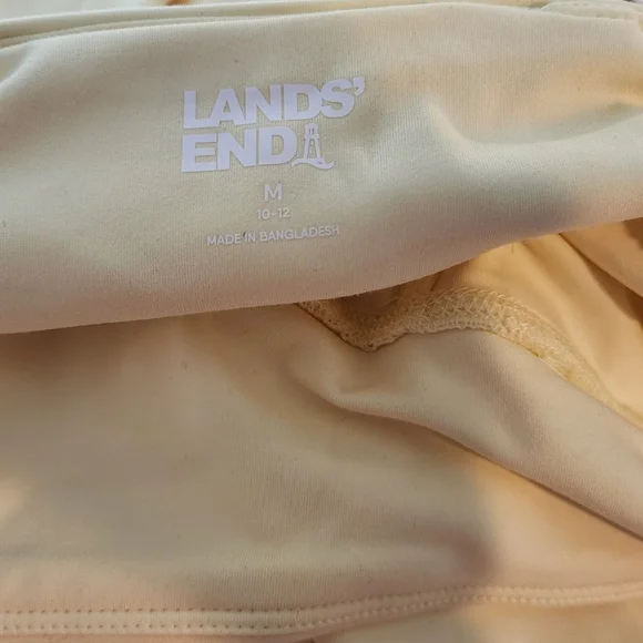 Women's Lands' End Yellow Athletic Skort, Size M - Picture 2 of 10